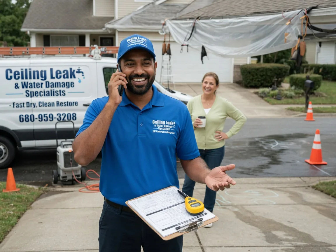 Ceiling Leak Cleanup Mount Gilead, OH FAQs
